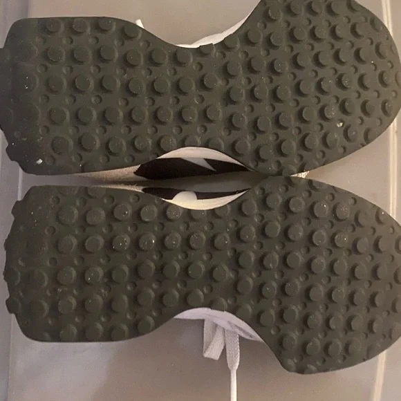 New Balance Kids White and Gray Athletic Sneakers - Picture 3 of 4